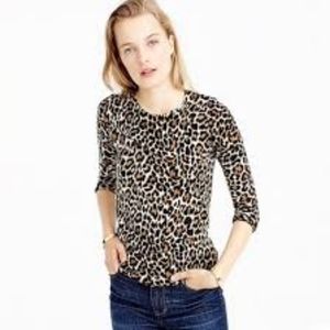 J CREW Leopard Sweater